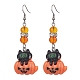Halloween Theme Resin Dangle Earrings EJEW-JE05287-4