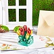 3d tulipanes pop-up tarjetas de felicitación DIY-WH0161-06-6