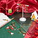 Nbeads 8 stücke 8 stil weihnachtsthema legierung emaille anhänger dekorationen HJEW-NB0001-47-6