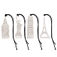 Unicraftale約16個4スタイルメタルホロークリエイティブブックマーク  自由の女神  ピサの斜塔  ロンドンとエッフェル塔のビッグベンパリのステンレス鋼のブックマークと読者 STAS-UN0013-58P-1