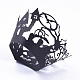 ほうきの魔女のハロウィーンカップケーキラッパー  レーザーカット紙ライナーホルダー  ハロウィンパーティーの結婚式の誕生日の装飾のために  ブラック  8.4x20.5x0.03cm CON-G010-D10-4