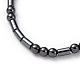 Adjustable Non-magnetic Synthetic Hematite Necklaces NJEW-JN02704-01-3