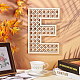 Hohle 3D-Buchstaben-Wandaufkleber aus Holz HJEW-WH0043-57E-5