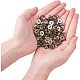 Poignées de tirette en bois plat en alliage de zinc&nbsp;PALLOY-NB0001-02-3
