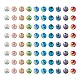 400 brins de perles de verre 10 couleurs GLAA-TA0001-21-1