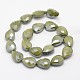 Electroplated Glass Beads Strands EGLA-J105-M-3