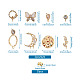 Латунные серьги-гвоздики из циркония KK-TA0001-04G-6