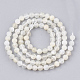 Naturelles perles pierre de lune blanc brins G-T107-13-2