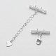 925 Sterling Silver Cubic Zirconia Chain Extender STER-K170-08-5