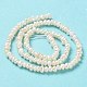 Naturales keshi abalorios de perlas hebras PEAR-J007-68-3