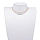 Collane girocollo con perle di vetro NJEW-JN02500-6
