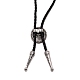 Flach rund mit Stern Laria Halskette für Männer Frauen NJEW-WH0011-13AS-3