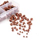 340 pièces 4 tailles brins de perles de pierre d'or synthétiques G-LS0001-11-2