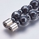 Colliers de perles en hématite synthétique sans magnétiques NJEW-K096-03A-4