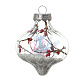 Transparent Plastic Fillable Ball Pendants Decorations XMAS-PW0002-04F-1