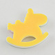 Scrapbook Embellishments Flatback Cute Rocking Horse with Double Heart Plastic Resin Cabochons CRES-Q154-02-2