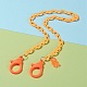 Персонализированные ожерелья-цепочки из абс-пластика NJEW-JN03220-02-4