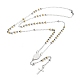 202 collane di perline rosario in acciaio inox NJEW-D060-01E-GP-1