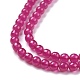 Perles de rubis / corindon rouge naturelles G-D463-09A-3