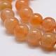Natural Red Aventurine Bead Strands G-G735-40-8mm-A--3