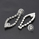 Kits de bijoux avec clous d'oreilles et collier avec strass de mariage à la mode SJEW-S042-01-6