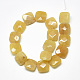 Chapelets de perles en jade topaze naturelle X-G-S357-D02-12-2