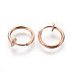 Brass Clip-on Earrings EJEW-F179-04-2