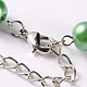 Glass Pearl Beads Anklets AJEW-AN00039-05-3