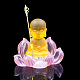Harz-Buddha mit Lotusfiguren WG98215-01-1