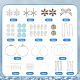 Набор для изготовления серег «Снежинка» в виде рождественских снежинок DIY-SC0022-79-2