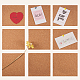 BENECREAT 8 Pack Self-Adhesive Cork Rectangle Insulation Cork Sheets for Floors DIY-BC0009-21-6