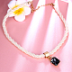 New Elegant Plastic Pearl Beaded Beaded Necklaces NJEW-BB15240-B-3
