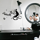 SUPERDANT Hairdressers Salon Wall Decal Beauty Salon Wall Sticker Welcome Creative Personality Vinyl DIY Art Mural for Scissors Barber Shop Deocr DIY-WH0377-166-7