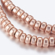 Chapelets de perles en hématite synthétique sans magnétiques G-P338-26B-2x3mm-MRG-1