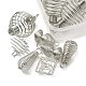 20 pièces 4 styles pendentifs de cage de perle en spirale à ressort en alliage de fer FIND-YW0003-22-2