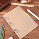 Feuilles de séparation d'index pour carnet de notes à reliure papier&nbsp;AJEW-WH20011-03C-4