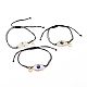 Bracelets de perles de nylon tressés réglables BJEW-JB06262-1
