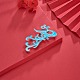 Chinese Style Alloy Enamel Chandelier Components Links X-ENAM-E329-56A-S-8