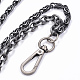 Alloy Two-Tiered Chain Belts AJEW-H011-07-4