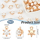 Shell Pearl Round Charms PALLOY-AB00020-2