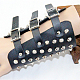 Punk Rock Style Cowhide Leather Rivet Bracelets BJEW-O088-16-2