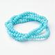 Faceted Imitation Jade Glass Beads Strands X-GLAA-R135-3mm-31-2