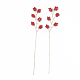 Perles de rocaille et décoration enveloppée de fil de laiton FIND-S306-25E-1