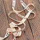 Gorgecraft 10 yarda 5/8 pulgadas cinta de algodón etiquetas hechas a mano cinta de coser para envoltura de regalo artesanal paquete presente suministro etiqueta de ropa SRIB-GF0001-01-5