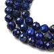 Natürlicher Lapislazuli Perlenstränge&nbsp;G-F596-15-4mm-4