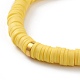 Bracelets élastiques faits à la main de perles heishi en pâte polymère BJEW-JB05759-02-3