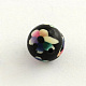 Handmade Flower Pattern Polymer Clay Beads CLAY-Q175-06-1
