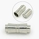 304 Stainless Steel Magnetic Clasps with Glue-in Ends for Necklaces/Bracelets Making STAS-E006-96-1