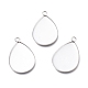 304 Stainless Steel Pendant Cabochons Settings for Fashion Jewelry STAS-M283-02P-1