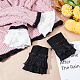 Ahandmaker guantes cortos de encaje para mujer AJEW-GA0004-99-4